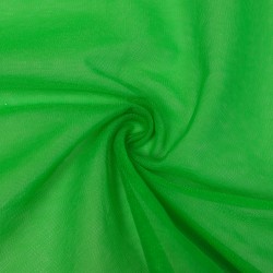 Фатин (мягкий), цвет Светло-зеленый (на отрез)  в Куровском