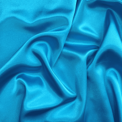 *Ткань Атлас-сатин, цвет Голубой (на отрез)  в Куровском
