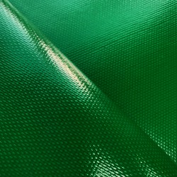 Ткань ПВХ 600 гр/м2 плотная, Зелёный (Ширина 150см), на отрез  в Куровском