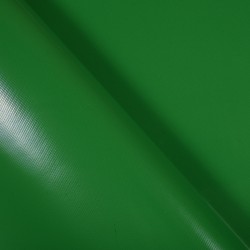 Тентовый материал ПВХ 450 гр/м2, Зелёный (Ширина 160см), на отрез  в Куровском, 450 г/м2, 799 руб