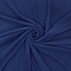 Флис Односторонний 130 гр/м2, цвет Темно-синий (на отрез)  в Куровском