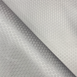 Ткань Оксфорд 300D PU Рип-Стоп СОТЫ, цвет Светло-Серый (на отрез)  в Куровском