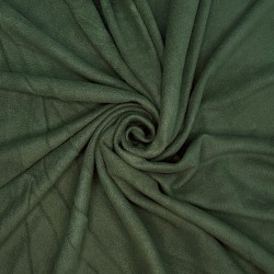 Ткань Флис Односторонний 130 гр/м2, цвет Темный хаки (на отрез)  в Куровском