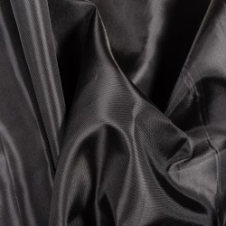 Ткань подкладочная Таффета 190Т, цвет Черный (на отрез)  в Куровском