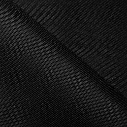 Прорезиненная ткань Оксфорд 600D ПВХ, Черный  в Куровском, 340 г/м2, 359 руб