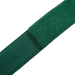 Контактная лента 40мм (38мм) цвет Зелёный (велькро-липучка, на отрез)  в Куровском