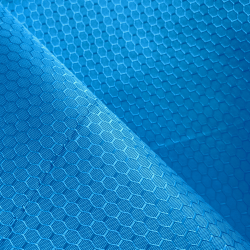 Ткань Оксфорд 300D PU Рип-Стоп СОТЫ, цвет Голубой (на отрез)  в Куровском