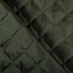 Стеганая подкладочная ткань с синтепоном (100гр/м2), цвет Хаки (на отрез)  в Куровском