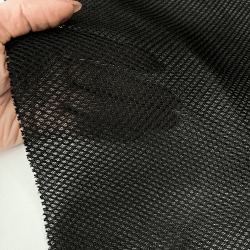 Сетка 3D трехслойная Air mesh 165 гр/м2, цвет Черный (на отрез)  в Куровском