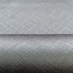 Ткань Блэкаут для штор светозатемняющая 100% &quot;Орнамент Серый&quot; (на отрез)  в Куровском